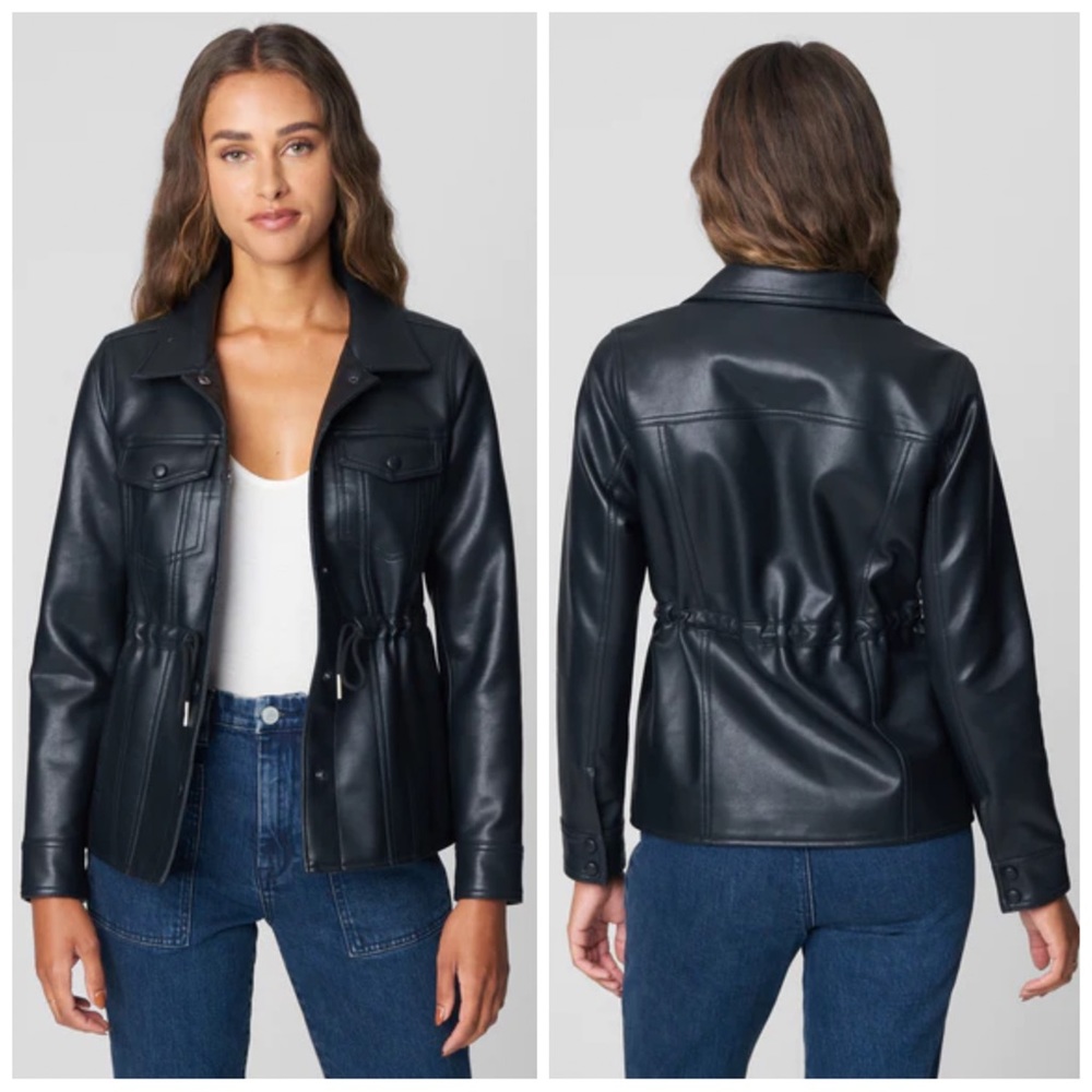 •BLANK NYC•‎ Make It Happen Faux Leather Jacket in Black Size Small